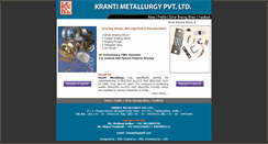 Desktop Screenshot of krantimetallurgy.com